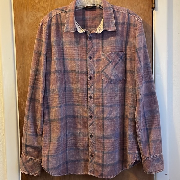 OutPost Maker Sz L Flannel Boyfriend Shirt - Picture 3 of 9